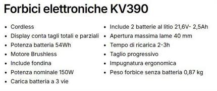 POTATORE ELETTR.KV 390